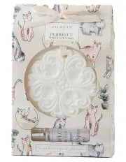 [PILBEAM LIVING] Purrfect Scented Ceramic Disc And Spray White Tea and ginger 2 Pieces 15ml in Multi