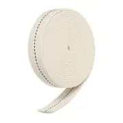 Cotton Oil Lamp Wick 7/8 Inch Flat Wide 3 Meter/10Ft Long with Black Stitch