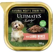 Ultimates Indulge Wet Dog Food Lamb Mince In Gravy 100g