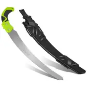 ABS+TPR Handle Carbon Steel Curved Blades Three-sided Grinding Teeth Waist Saw