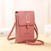 Women Leather Wallet Touch Screen Phone Bag Crossbody Shoulder Strap Handbag