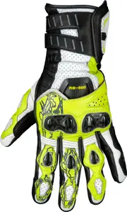 IXS RS-200 3.0, gloves , color: Black/White/Neon-Yellow , size: S