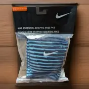 Nike Essential Graphic Knee Pads Unisex Blue XL/XXL One Pair Dri-Fit Knit Short