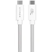HyperDrive USB4 Braided Performance Cable 1.2m White