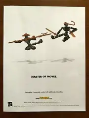 2003 Stikfas Action Figures Vintage Print Ad/Poster Toy Martial Arts Décor