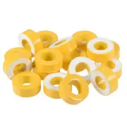 17pcs 14.2 x 27.3 x 11mm Ferrite Ring Iron Powder Toroid Cores Yellow White