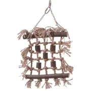 Nature Island Jute Canopy Obstacle Course Climbing Net Bird Toy