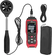 XTevu Digital Anemometer, Handheld Air Meter, Portable Wind Speed Tester with LCD Display, Air Velocity for HVAC, Drone, Sailing