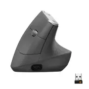 Logitech MX Vertical Wireless Mouse with Free Adobe Subscription, Ergonomic Desi