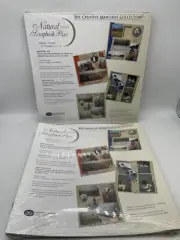 TWO 2001 Creative Memories 12 x 12 Natural Refill Scrapbook Pages RCM-12NT