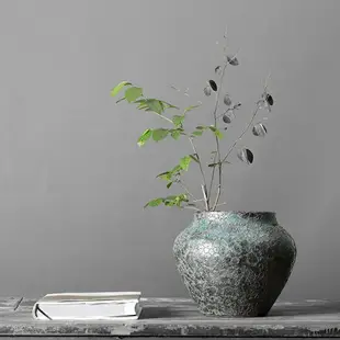 日式禪意花器小花瓶迷你水養鮮花綠蘿復古花道皿茶室陶瓷擺件裝飾
