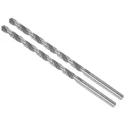 Twist Drill Bit 6.2mm Drill Diameter 160mm Long High-speed Steel Drill Bit 2pack