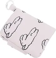 EXAOMBLE Cute Small Wallet for Women Card Holder with Keychain Portable Ear Buds Case Stylish Coin Purse for Easy Organization for Students and Casual Use
