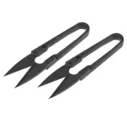 2Pcs 4.1" Sewing Scissors Nipper Embroidery Thrum Yarn Thread Cutter Black