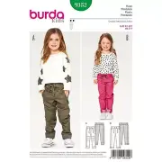 Burda Sewing Pattern 9352 Pants Trousers Childs Size 2-7