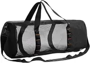 Dive Speed Bag - Heavy Duty Mesh Bag Adjustable Gym Backpack | Oversize Snorkel Equipment Tote