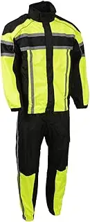 NexGen Men's Rain Suit (Black/Neon Green, 4X-Large)