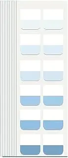 Gradient Sticky Notes and Tabs - Transparent, Writable Annotation for Book Reading, File Classification - Page Markers, Labels, Index Flags (Gradient Blue M)