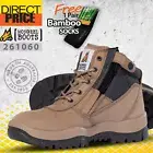 Mongrel Boots 261060 Steel Toe Work Safety Zip Sider Stone Press Stud Clip NEW
