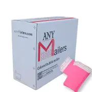AirnDefense 500 #0 6.5X10" Pink Poly Bubble Mailers Shipping Padded Envelope