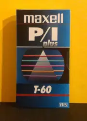 Maxell P/I Plus T-60 Blank Recordable VHS Video Cassette Tape Factory Sealed NEW