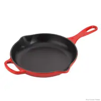 在飛比找Yahoo!奇摩拍賣優惠-Le Creuset 典藏黑琺瑯鑄鐵單柄圓型平煎鍋20CM 