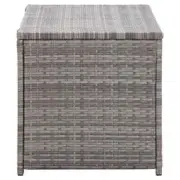NNEVL Garden Storage Box Poly Rattan 100x50x50 cm Grey
