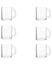 10 Strawberry Street Set of 6 Glass Latte Macchiato Mugs