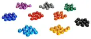 1/8 Scale RC Buggy Anodised Alloy M5 5mm Thread Flanged Nylon Lock Nut x 10 HSP