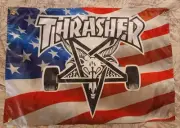 Thrasher Magazine Rodney Mullen Skateboard Banner Poster Tony Hawk Mike Mcgill