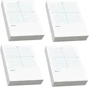 CAXUSD Math Practice Multipurpose Axis Grid Papers 4 Pack Coordinate Graph Sheets Notebooks