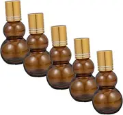 CALLARON 5Pcs Glass Essential Oil Roller Bottles Refillable Cosmetic Bottles for Perfume Travel and Daily Use Convenient Application and Optimal Protection for Your Cosmetics