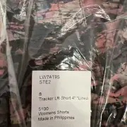 NWT Lululemon Tracker Low-Rise Short 4" Stencil Blossom Red Multi Size : 8