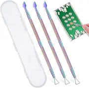 JIEYAO 3 Pcs Metal Lottery Ticket Scratcher Tool Set, Multi-Use Scratch Off Tool with Storage Box