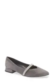 Paul Green Wendy Pointed Toe Flat in Titan Suede at Nordstrom, Size 9Us