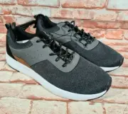 BNWOT Older Boys Mens Sz 8 Anko Black Lace Up Casual Sneaker Shoes