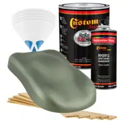 HOT ROD FLATZ Fern Green Metallic Gallon Kit URETHANE Flat Auto Car Paint Kit