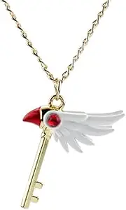 [MYTHATOM] Star Wand Alloy Pendant Necklace And Keychain Cardcaptor Sakura Anime Peripheral Goods Cartoon Fan Accessories