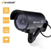 Fake Camera Security Video Surveillance Dummy Camera Battery Power Flashing LED