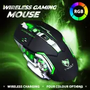 RGB Wireless Gaming Mouse Rechargeable Backlit Ergonomic Optical USB Laptop LED