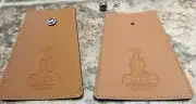 Raleigh retro bicycle brown synthetic leather look clunker cruiser Mud Flaps