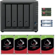 Synology DS423+ NAS 6GB RAM 1.6TB Cache 40TB (4x10TB) Seagate Ironwolf Drives