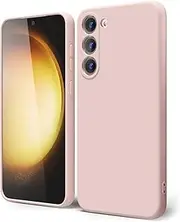 [JENYOOG] Silicone Case for Samsung Galaxy S23, Liquid Gel Rubber Bumper Case with Soft Microfiber Lining Cushion Slim Hard Shell Shockproof Protective Cover for Galaxy S23 5G 2023 (Samsuang Galaxy S23 Plus,Pink)