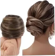 Hair Bun, Adjustable Messy Fake Hair Bun with Elastic Bands, Natural-Looking & Reusable Light Brown Wig for Daily Wear, Professional Settings Buns for Women