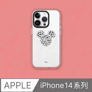 【犀牛盾】iPhone 14系列Clear(MagSafe 兼容)透明防摔手機殼｜迪士尼-米奇系列-黑標款-米奇與白手套