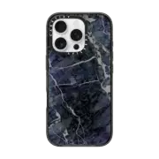 iPhone 16 Pro Impact Case Blue Stone Marble