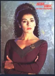 Modern STARTREK Postcard: Next Generation - Counselor Deanna Troi (Engale, # 12)