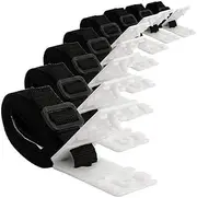 AIMALL Pool Cover Roller Attachment Straps Kit 8PCS for Swimming Solar Pool, Durable Nylon Material, Easy Installation, Fits 10-24ft Wide Covers