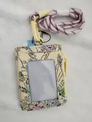 NWT VERA BRADLEY REACTIVE RFID LANYARD Card Case Wallet SUNLIT GARDEN