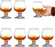 binsakao Shot Glasses Small Brandy Snifters Set of 6 Cognac Glasses, Port Glasses, Tequila Glasses (150 ml / 5 oz)